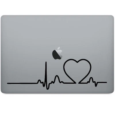 Calcomanía adhesiva de pared Heart Beat Lifeline para Macbook Laptop Coche Ventana Foto 1 de 4