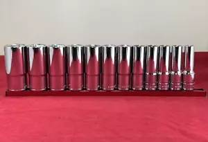 Mac Tools 12-PC. 1/2" Drive Deep SAE R.B.R.T.™ Socket Set SVD126RBRT - Picture 1 of 12