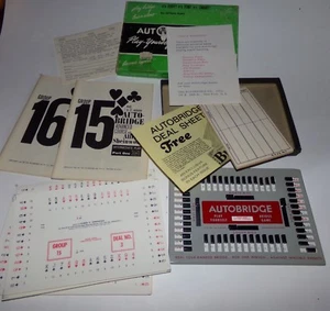 Vintage 1957 Auto Bridge Play Your Self Bridge Game - Very Good Condition - Picture 1 of 3