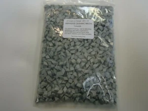 Abrasive Ceramic Media - 22° Angle Cut Triangle 3/8" x 3/8" - 5 Lb   - Picture 1 of 2