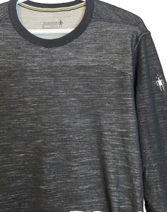 Smartwool Base Layer Intraknit 200 Merino Gray Long Sleeve Shirt Stretch Mens XL - Picture 1 of 3