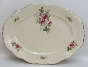 "Courtship" Rosa Rosen Elfenbein Germany PLATTE 15" Rosenthal Pompadour - Bild 1 von 8