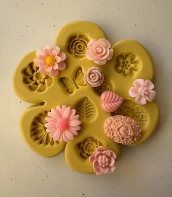 Molde de silicona margarita fondant arcilla molde decoración de pasteles hoja molde suministros artesanales Foto 1 de 4