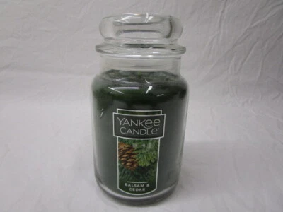 Yankee Candle Balsam & Cedar Candle Large Jar 22 oz New - Image 1 of 4