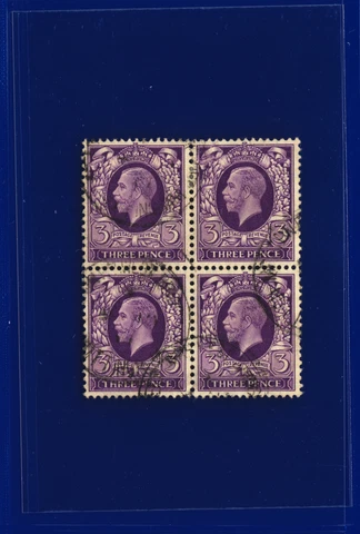 1935 SG444 3d Reddish Violet N57(1) Block (4) Good Used pgei Cover