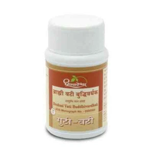 Dhootapapeshwar Brahmi Vati Budhivardhak (60 Tablets) Useful in Memory Weakness - Picture 1 of 4