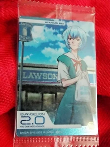 SEALED EVANGELION REI FOIL HOLO COLOR PLASTIC TRADING CARD L-01 BANDAI  ANIME - Picture 1 of 3