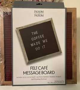 Room 2 Room Felt Cafe Message Board 10” x 10” With 145 Letters - Picture 1 of 7
