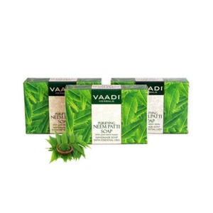 @ VAADI HERBALS Neem Patti Seife Pure Neem Blätter 3 X 75g L923 - Bild 1 von 6