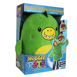 Huggle Pets Green Dinosaur Animal Hoodie Sweatshirt and Plush Toy, As Seen on TV - Picture 1 of 7