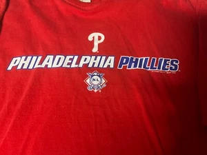 Vintage Philadelphia Phillies T Shirt Adult 2XL Red MLB Baseball, Lee Sport XXL - Picture 1 of 6