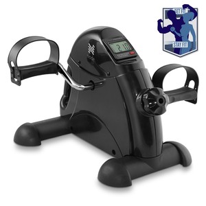 Under Desk Stationary Exercise Bike  - Portable Arm Leg Foot Pedal Exerciser
