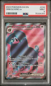 2023 Pokemon Svi En-Scarlet & Violet #234 Oinkologne Ex Ultra selten PSA 9 - Bild 1 von 2