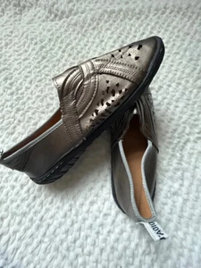 Christian Dior J'ADIOR Womens Metallic Leather Flat Slip On Shoes Size 10 - Picture 1 of 6