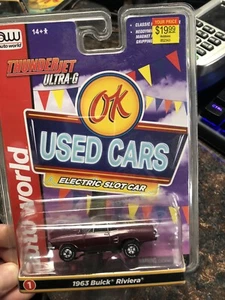 1963 Buick Riviera Maroon OSC390/48 AW HO Thunderjet Slot Car (LOOK) FREE SHIP!! - Picture 1 of 2