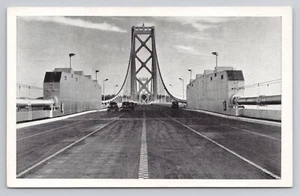 San Francisco Oakland Bay Bridge Showing Center Anchorage Postcard - Picture 1 of 2