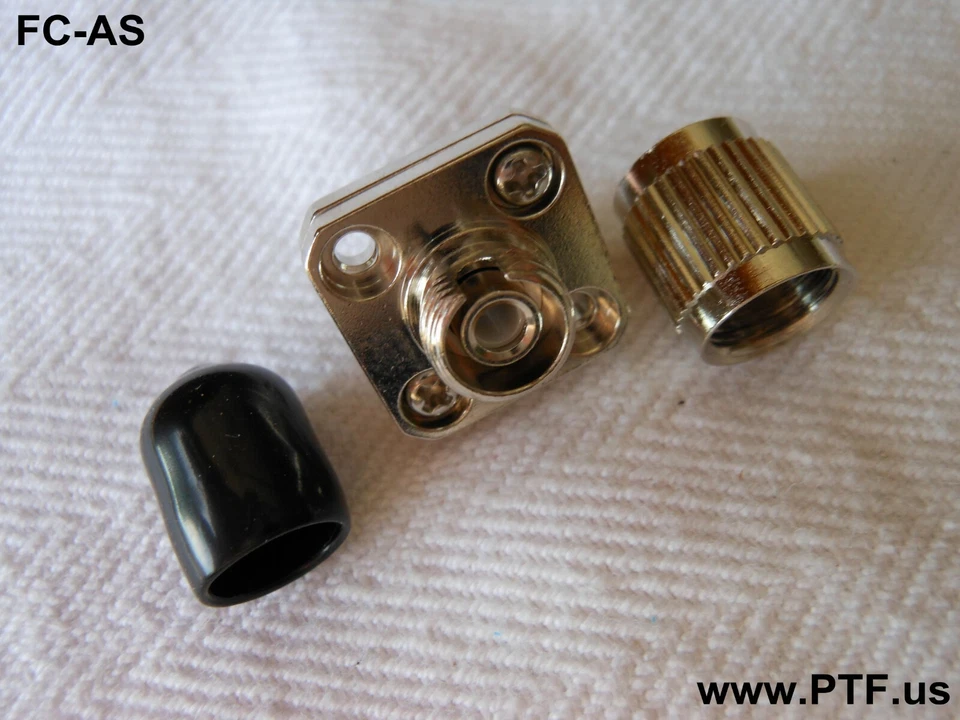 FC Fiber Optic Mating Adapter SM Mating Sleeve Square Flange Mount, 2pcs - Image 1 of 1