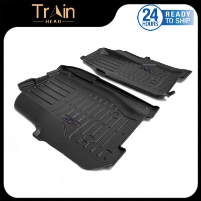 Rubber FloorLiner Floor Mats Black For 03-22 Freightliner M2 106 112 108SD 114SD Foto 1 de 4