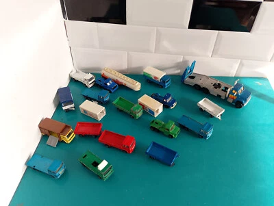 Majorette lot de camions et remorque ancien scania saviem etc - Photo 1/4