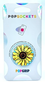 PopSockets Sunflower Flower Phone Holder Grip PopSocket Pop Socket PopGrip - Picture 1 of 3
