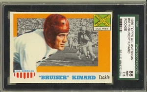 1955 Topps All-American Football #66 Bruiser Kinard Ole Miss Rookie HOF SGC 7.5 - Picture 1 of 2
