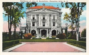 Postcard Residence of John D. Rockefeller Pocantico Hills New York NY - Picture 1 of 2