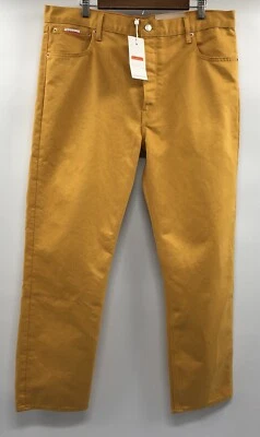 Calvin Klein x Heron Preston Straight Leg Jeans Gold/Yellow Mens Size 32 - Image 1 of 4