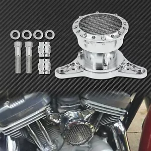 Motor Velocity Stack Air Cleaner Filter Chrome Fit For Harley Sportster 2004-20 - Picture 1 of 12