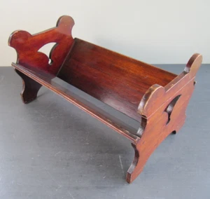 Antique Edwardian Mahogany Book Trough - Crown Makers Mark - Picture 1 of 10