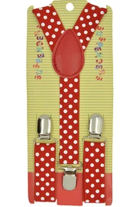 CUTE Baby Children Boys & Girls PolkaDot & Checkers Y-Back Elastic Suspenders 11 - Picture 1 of 11