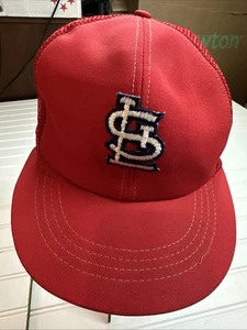 Vintage St. Louis Cardinals Snapback Red Mesh Trucker Cap - Picture 1 of 10