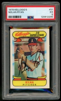 1978 Kellogg's BB 3D #51 HOFer NOLAN RYAN - California Angels - PSA 5 - Image 1 of 4