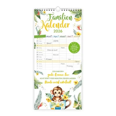 TRÖTSCH VERLAG GMBH Trötsch Familienkalender Spruchreif 2026 Wandkalender KG Kalender Spiralbindung