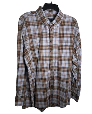 Scott Barber Button Down Shirt Men's XL Cotton Multi-Color Plaid Long Sleeve - Image 1 of 4