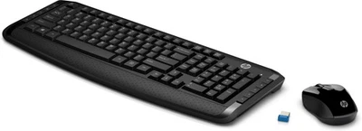 Teclado y ratón inalámbricos HP 300, negro,,3ML04AA#ABL Foto 1 de 4