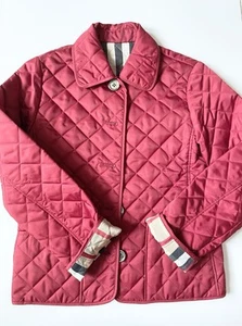 Burberry Quilted Girls Jacket Size 8Y 128 Cm Pre Owned - Picture 1 of 6