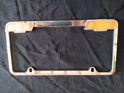 chevy bowtie license plate frame Chrome - Image 1 of 4