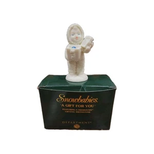 Snowbabies "Ein Geschenk für dich" - September Saphir Swarvoski Kristall Abt. 56 - Bild 1 von 5