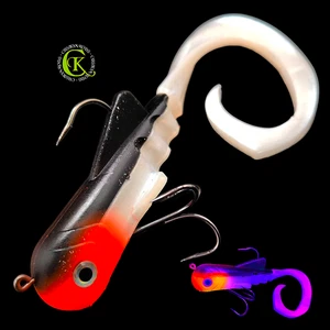 Bulldawng 20cm Riesen Twister Jerk Bulldawng Swimbait Runner Shad BigBait Musky - Bild 1 von 1