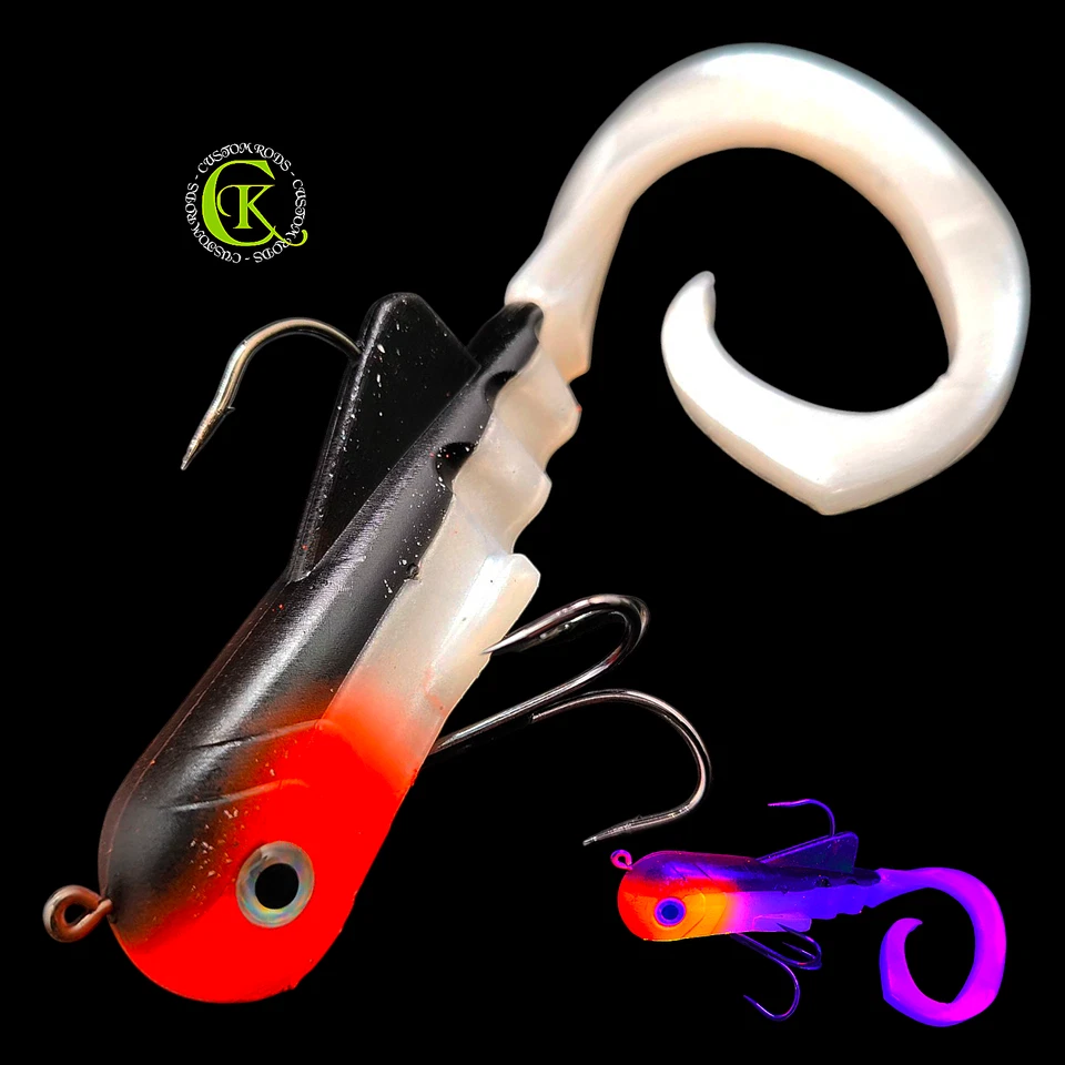 Bulldawng 20cm Riesen Twister Jerk Bulldawng Swimbait Runner Shad BigBait Musky - Bild 1 von 1