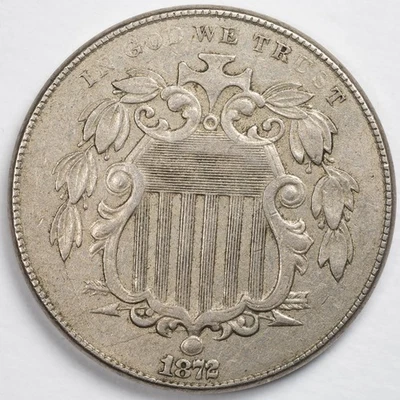 1872 Shield Nickel Extremely Fine (XF) - Image 1 of 4