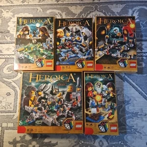 LEGO Heroica Games 3857 3858 3859 3860 e 3874 set ritirato buone condizioni  - Foto 1 di 17