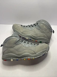 Air Jordan 10 X Cool Grey Men's 13 310805-022 Grey Multi Color Sneaker - Picture 1 of 10