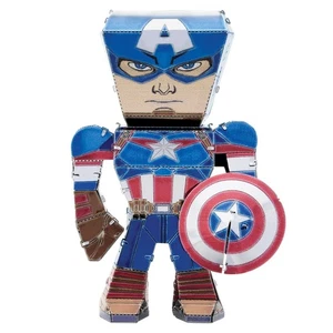 Fascinations Metal Earth Legends Captain America Laser Cut Color 3D Metal Model - Picture 1 of 2