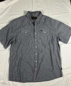 Camisa a Presión Howler Brothers Perla Para Hombres 2XL Manga Corta Gris Informal Elegante - Imagen 1 de 8