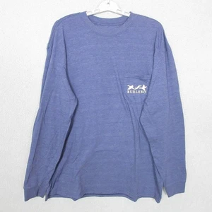 Burlebo Shirt Mens XL Blue Long Sleeve Pocket Outdoor Hunting Ducks Graphic - Picture 1 of 9