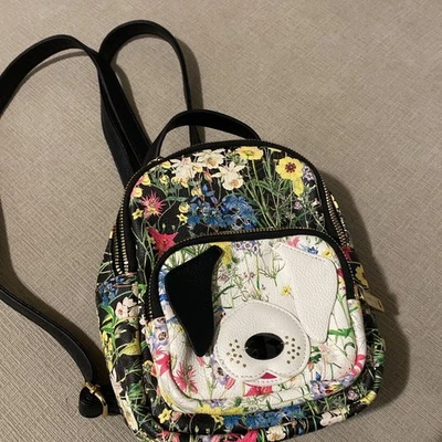 Betsey Johnson Floral Puppy Dog Mini Backpack - Image 1 of 4