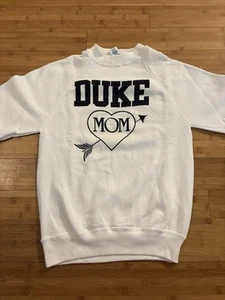 Vintage Duke University Mom Sweatshirt Medium USA Blue Devils - Picture 1 of 6