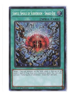Sinful Spoils of Subversion - Snake-Eye #DUNE-EN060 NM 1st Edition Secret Rare - Picture 1 of 2