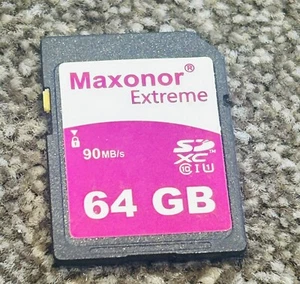 Maxonor Extreme 90MB/s SD XC 64GB Class 10 Memory Card * Fully Working - Picture 1 of 1